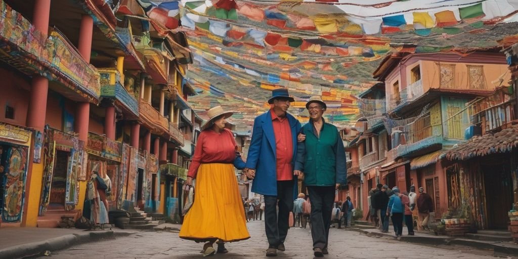 couple exploring culture in South America