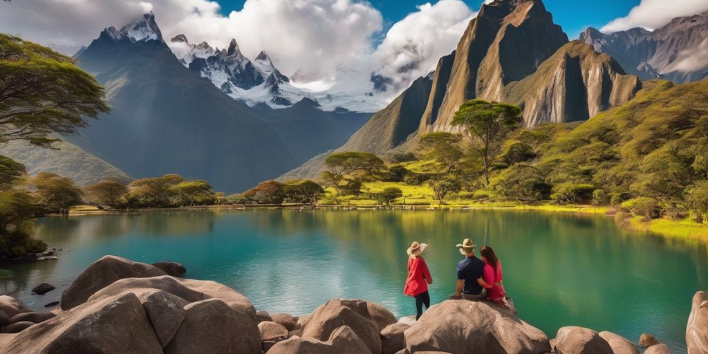 couple enjoying romantic activities in South America