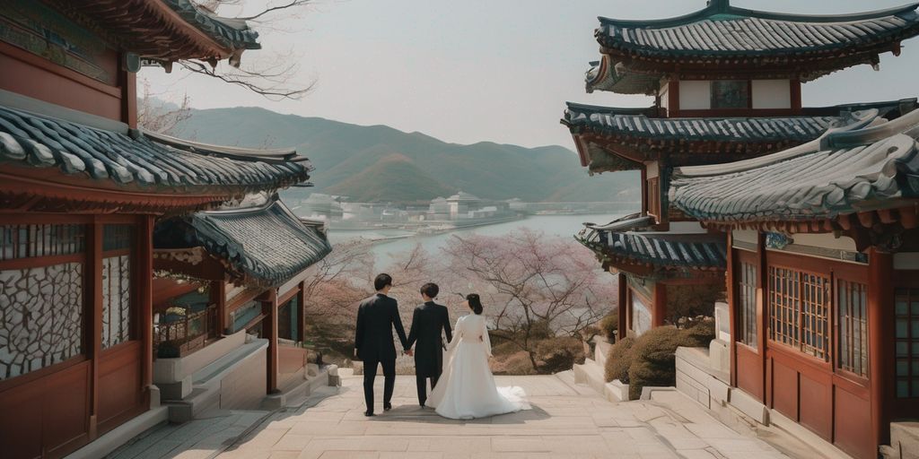 romantic couple in South Korea