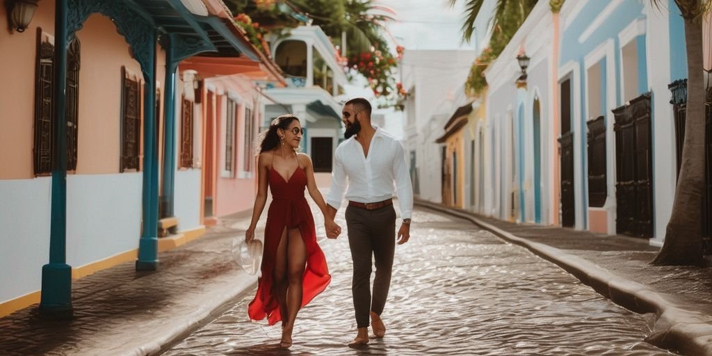 romantic couple in Puerto Rico