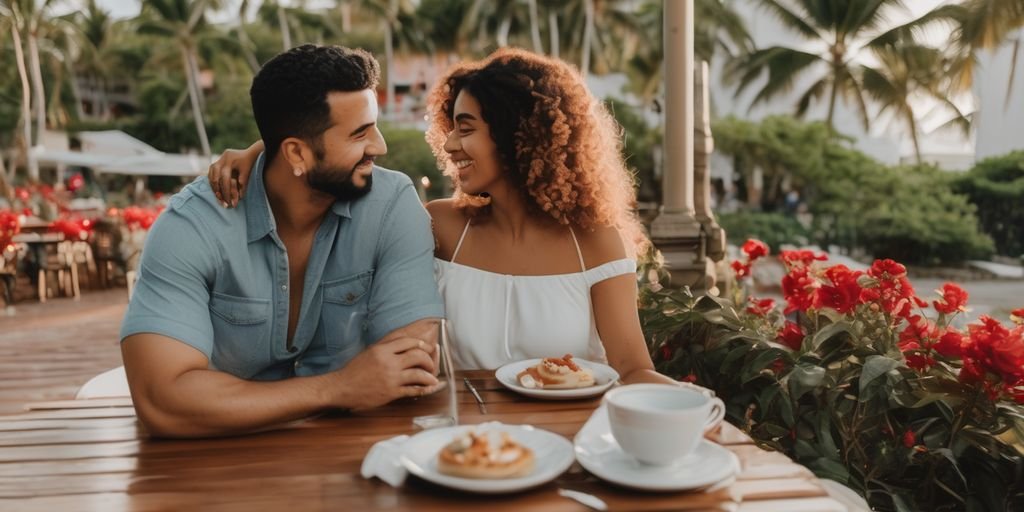 couple on a romantic date in Puerto Rico