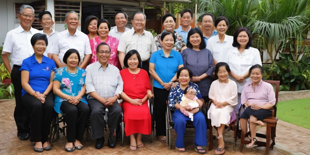 Filipina Malaysian family meeting