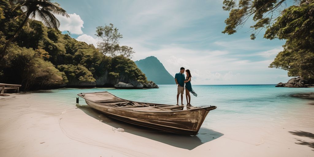 romantic couple beach Philippines Malaysia