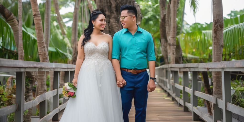 Filipina and Malaysian couple