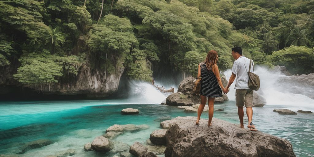 couple traveling Philippines