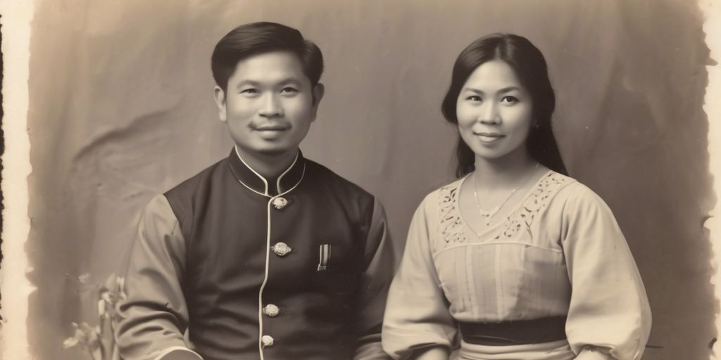 Filipina and Malaysian couple