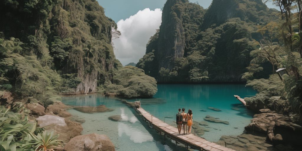 long distance couple traveling Philippines